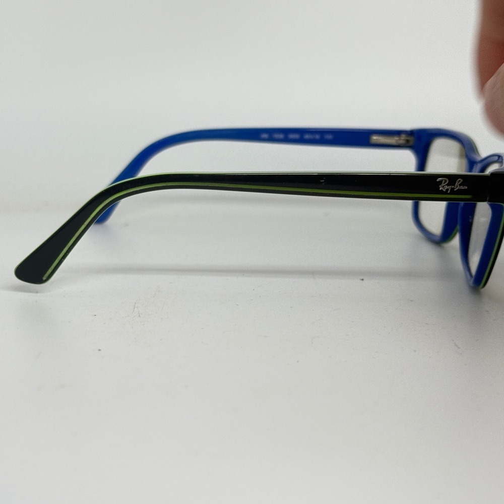 Ray Ban Kids‎ Eyeglasses RB 1536 3600 Black Blue Green Rectangular Frames 21045 - Picture 4 of 7